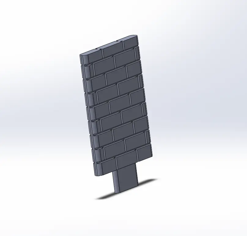 Mur effet égout 1 case