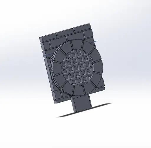 Mur effet égout avec grille 1 case