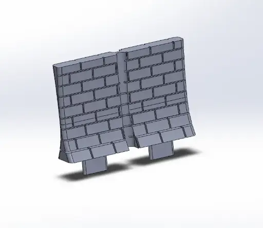 [egoutmur22] Mur effet égout courbé 2 cases